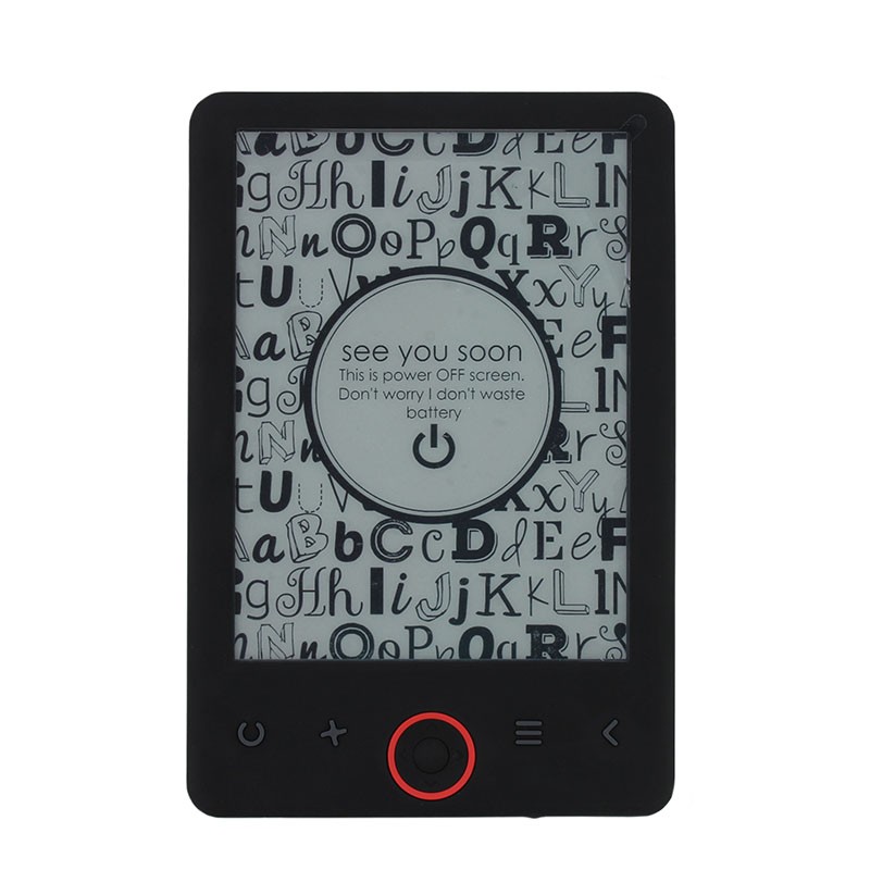 eBook Reader, display 6 inch eInk, 4 GB, microSD, slim, negru, Metek - imagine 10